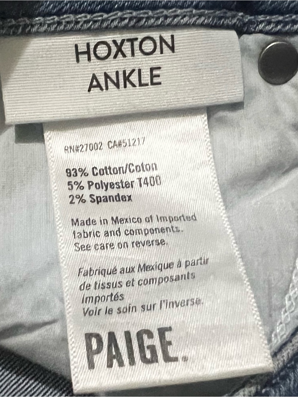 PAIGE Blue Skinny Jeans - Picture 4 of 4